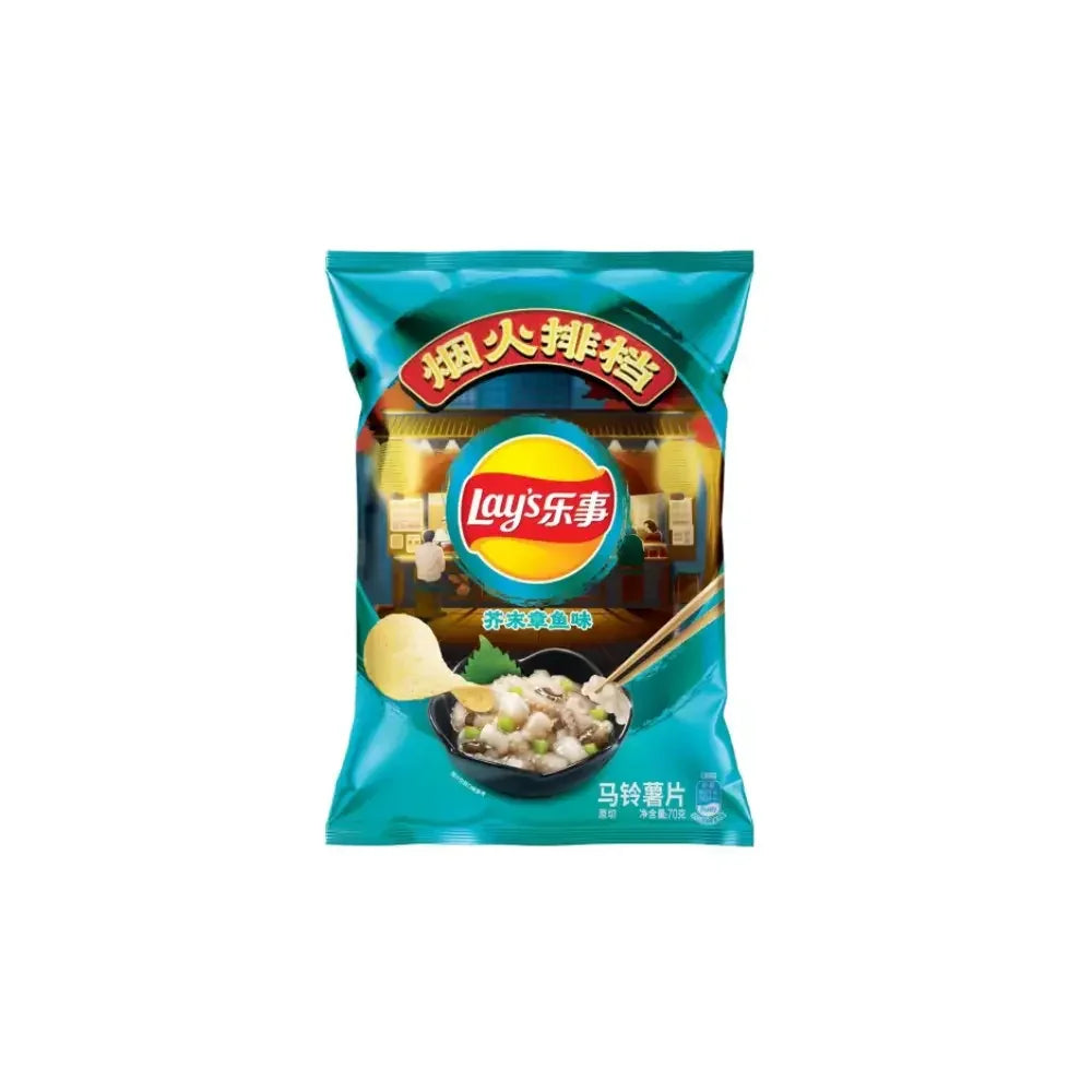 Lay's Chips Food Stall Wasabi Octopus 70g (CHINA) - Stoner