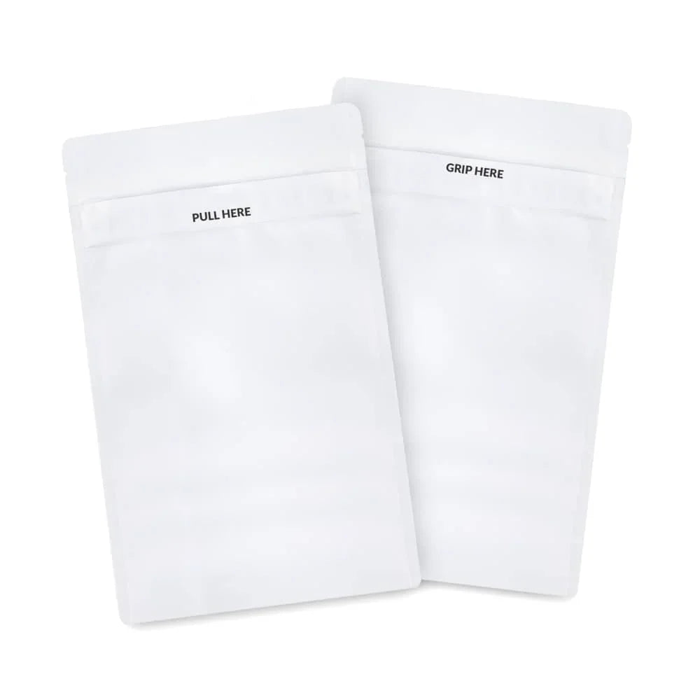 Loud Lock 1/2 Grip N Pull Mylar Smell Proof Child Safe Vacuum Seal Bags - 1,000 Count - Stoner