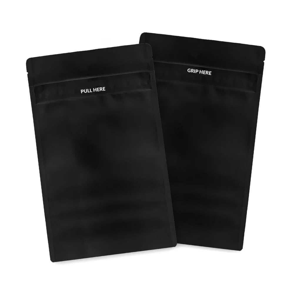 Loud Lock 1/2 Grip N Pull Mylar Smell Proof Child Safe Vacuum Seal Bags - 1,000 Count - Stoner