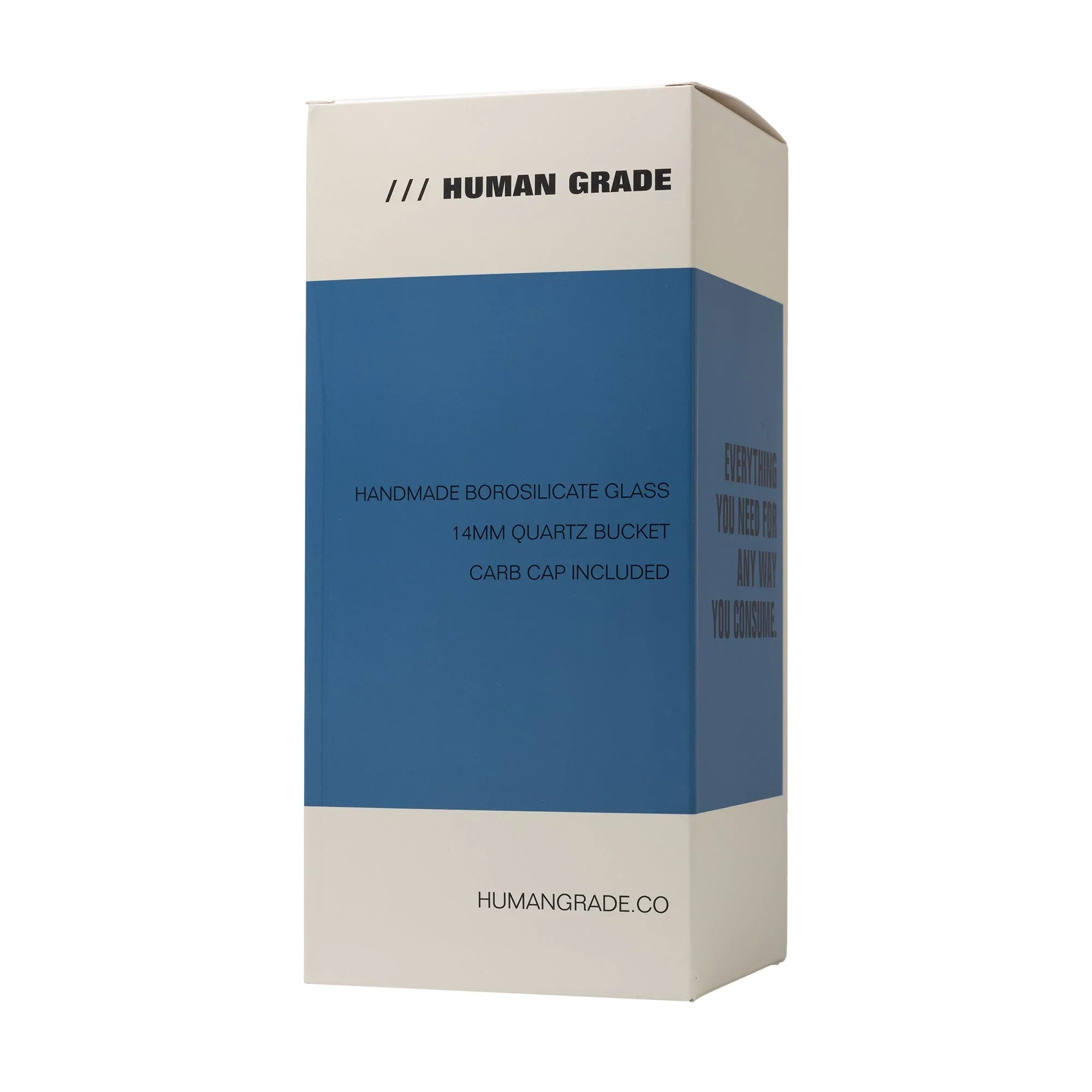 Human Grade 10" Mini Gumball Rig Glass Water Pipe - Stoner
