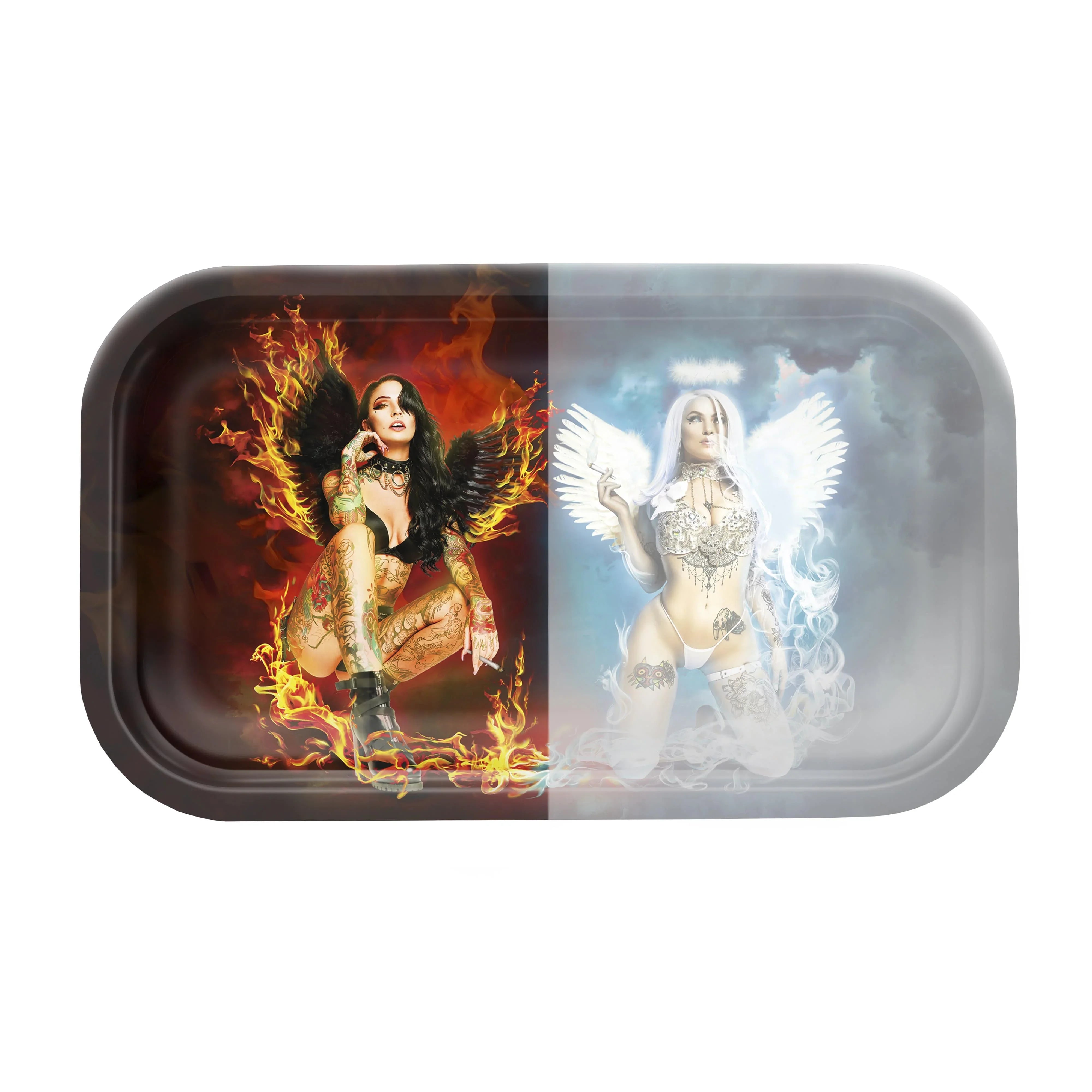 Devil vs Angel Hybrid Rollin' Tray - Stoner