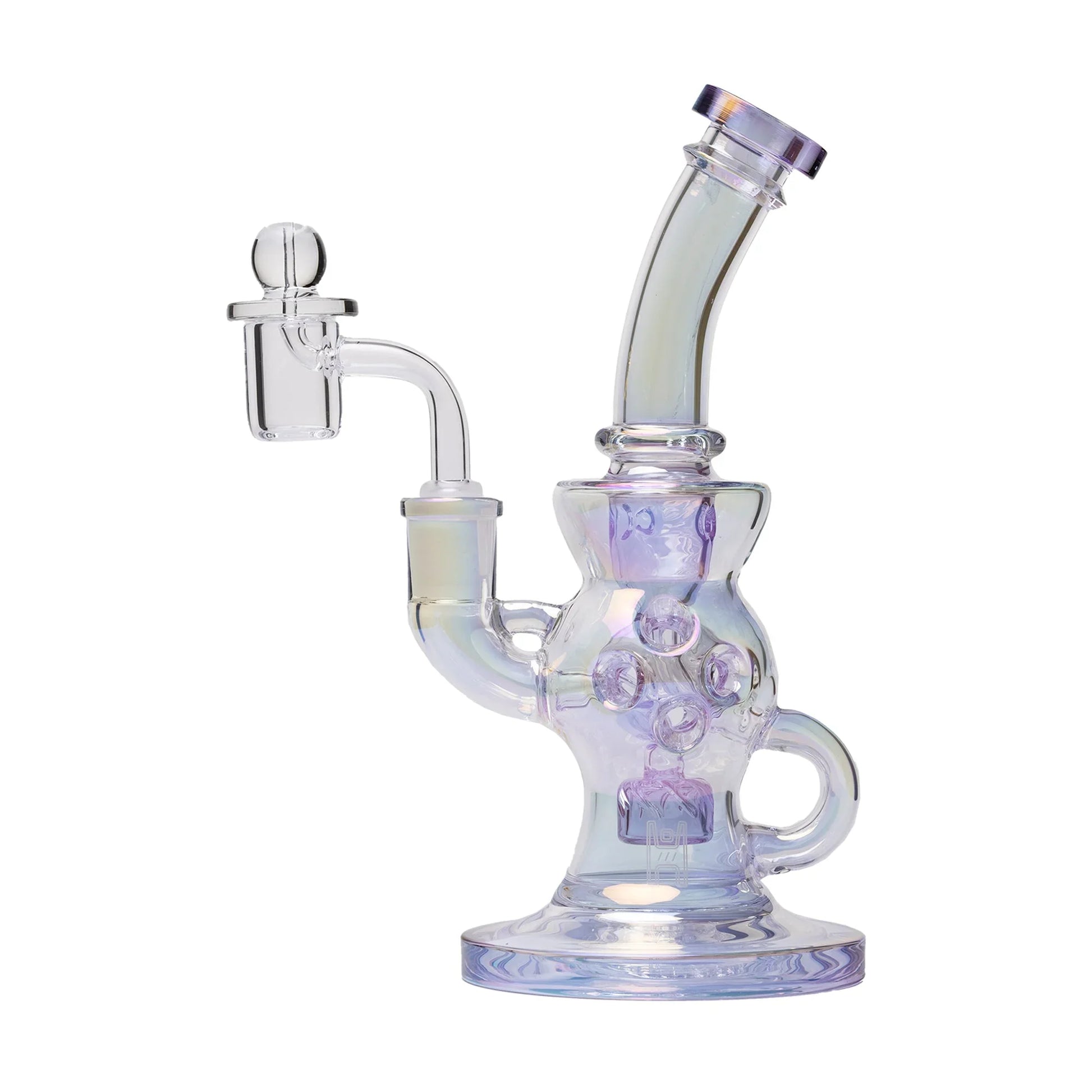 Human Grade 8.5" Swiss Incycler Glass Rig Recycler Water Pipe - Stoner