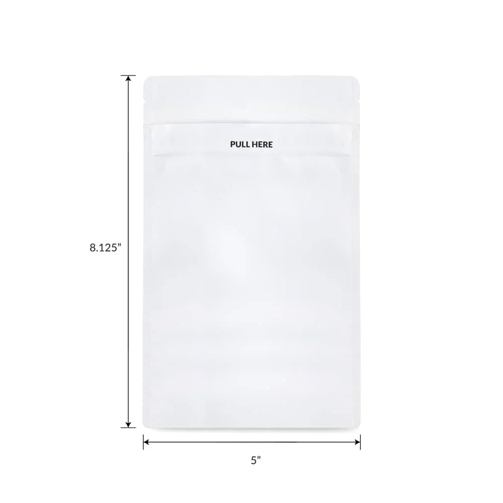 Loud Lock 1/2 Grip N Pull Mylar Smell Proof Child Safe Vacuum Seal Bags - 1,000 Count - Stoner